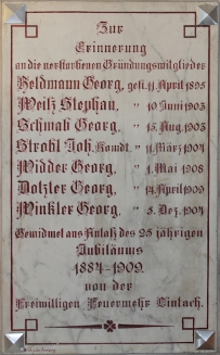 Gedenktafel der FFLintach